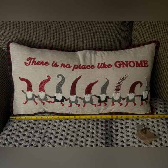 NWT High Quality Oversized Christmas Gnome decorative pillow down filled - Picture 2 of 4